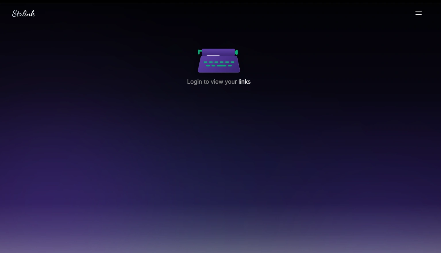 Strlink URL shortener project cover